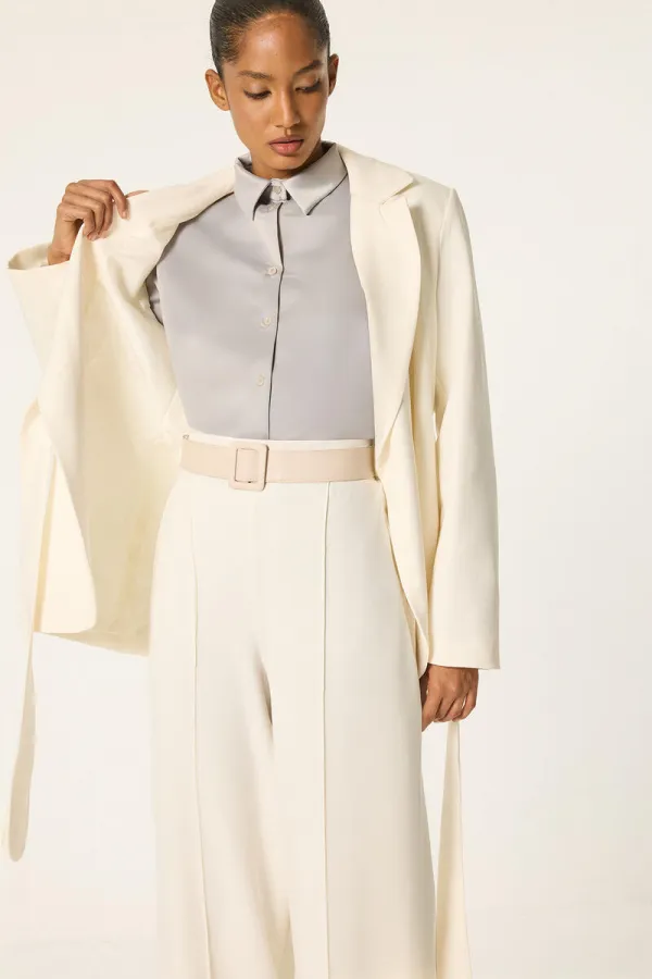 TIE-UP JACKET AND TROUSER SET TIE-UP JACKET AND TROUSER SET