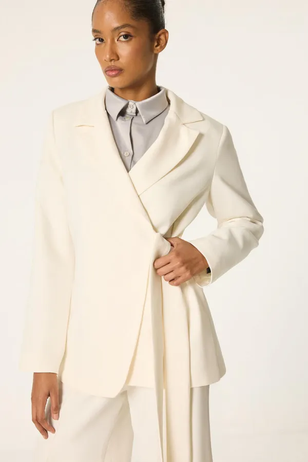 TIE-UP JACKET AND TROUSER SET TIE-UP JACKET AND TROUSER SET