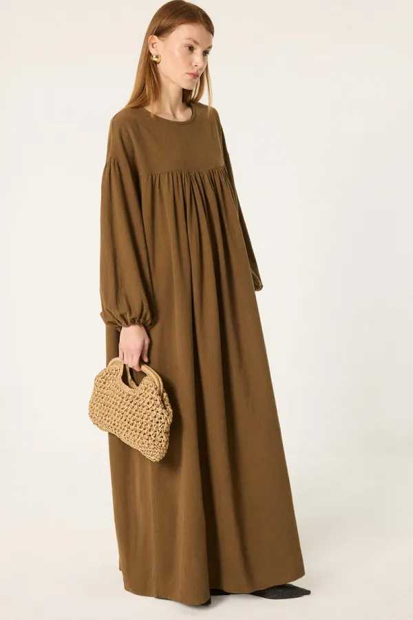 KEMERLİ OVERSIZE ELBİSE KEMERLİ OVERSIZE ELBİSE
