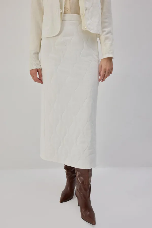 QUILTED VEST AND SKIRT SET QUILTED VEST AND SKIRT SET