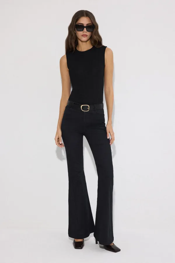 BİSİKLET YAKA ÇITÇITLI BODY