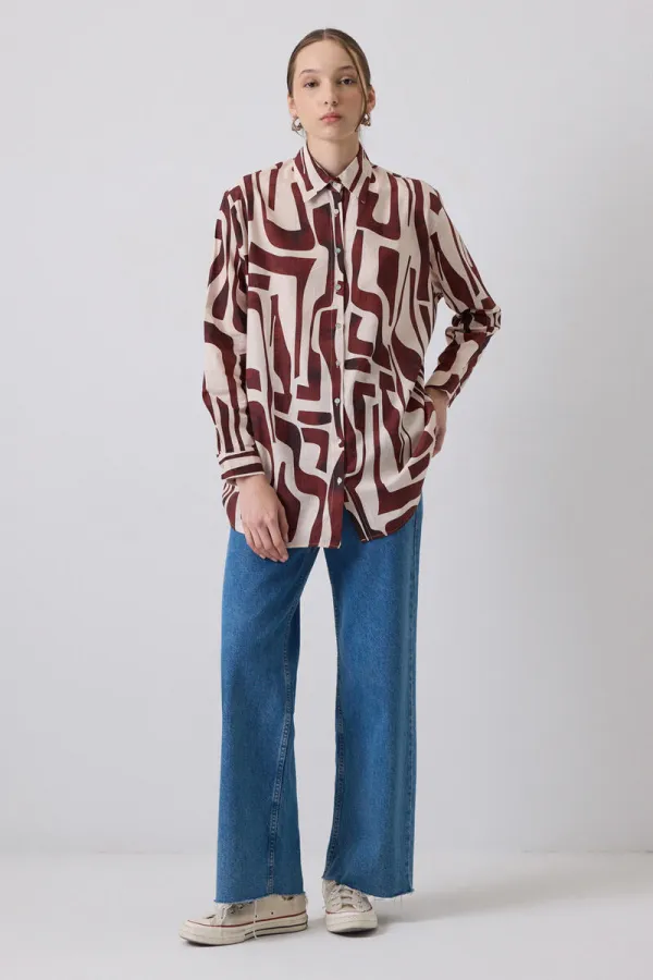 PATTERNED OVERSIZE SHIRT