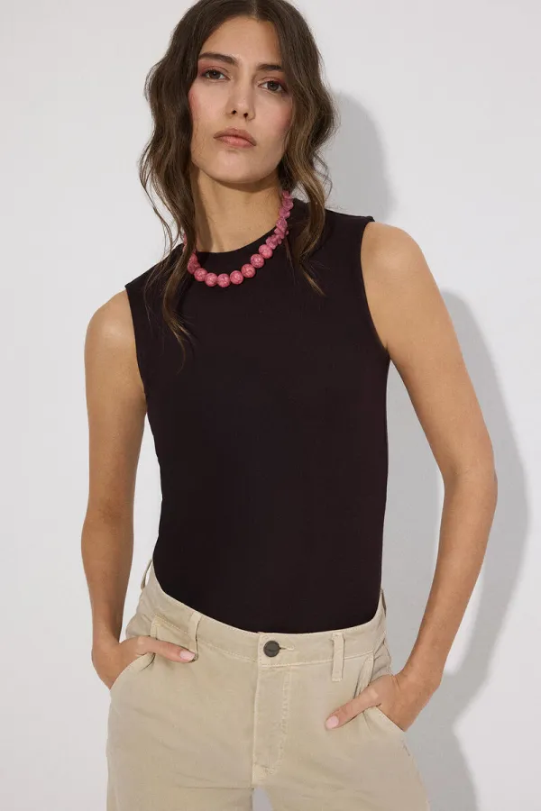 body à col de vélo et boutons-pression