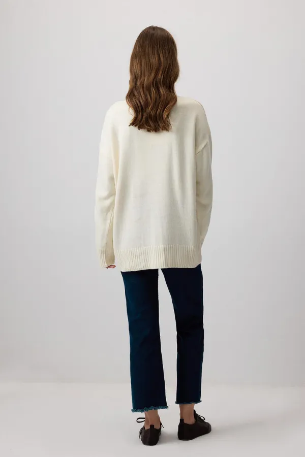 DÜĞME DETAYLI TRİKO KAZAK