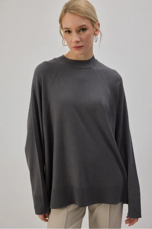 OVERSIZE BASIC KNITTED SWEATER