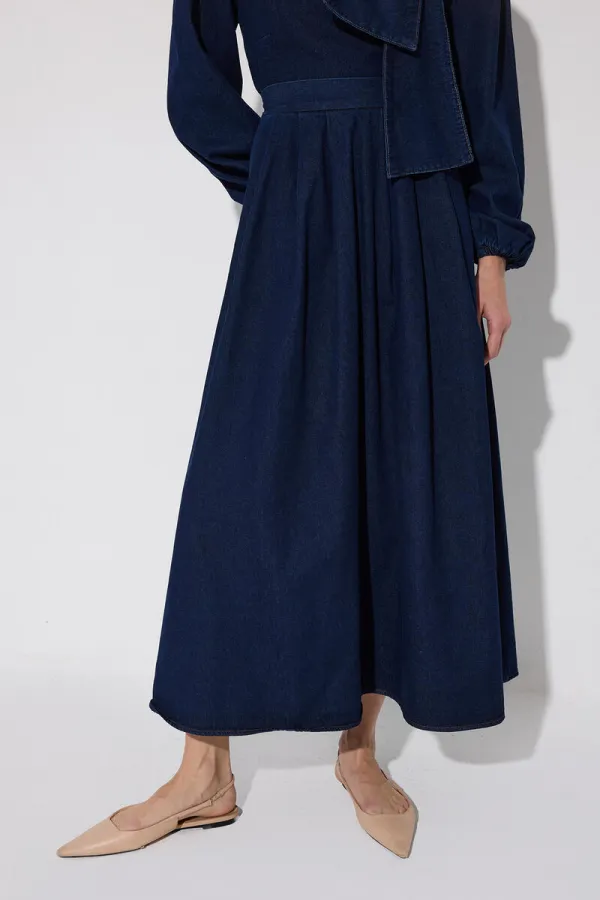 FİYONK DETAYLI DENİM TAKIM