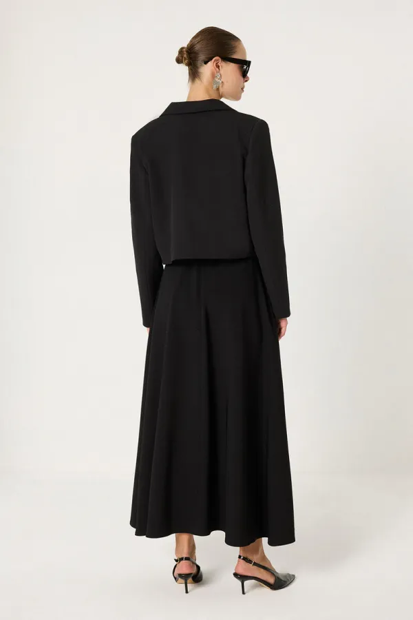 JUPE À MOTIFS AVEC TAILLE ÉLASTIQUE