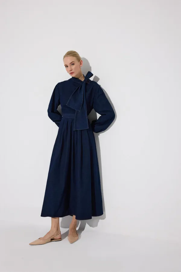 FİYONK DETAYLI DENİM TAKIM