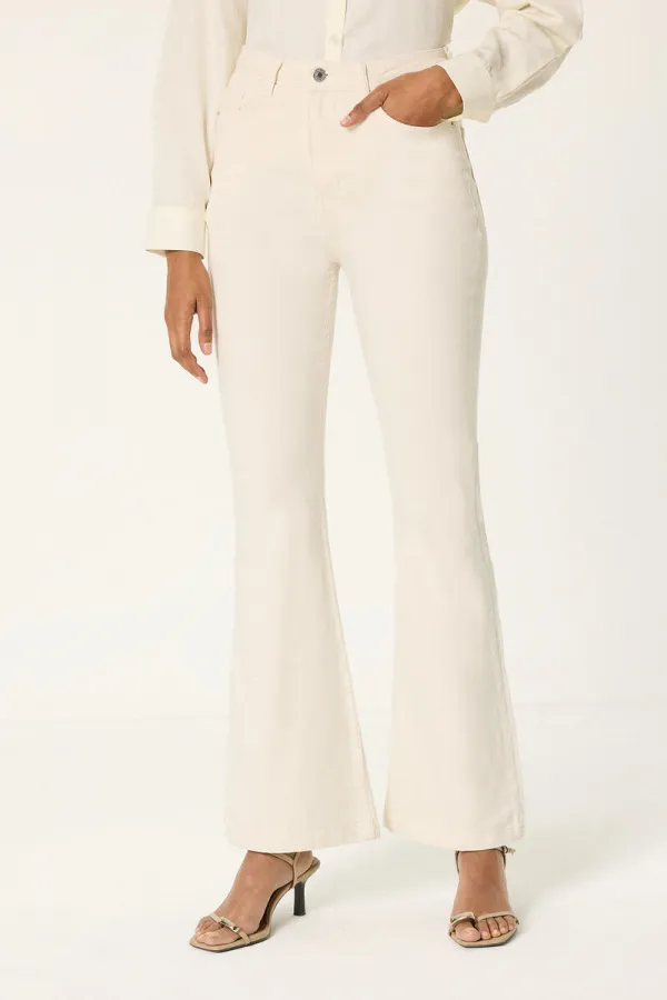 HAFİF İSPANYOL PAÇA DENİM PANTOLON