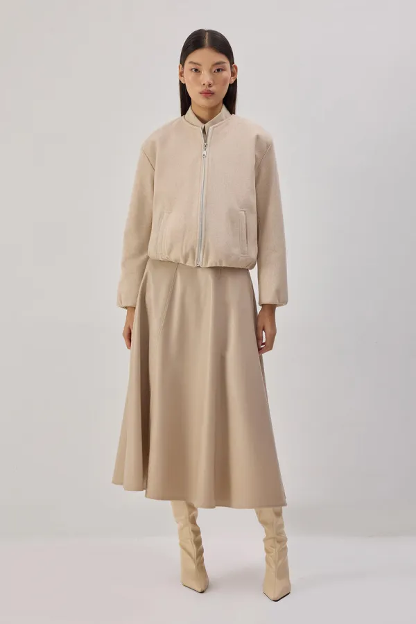 VESTE BOMBER EN CACHEMIRE