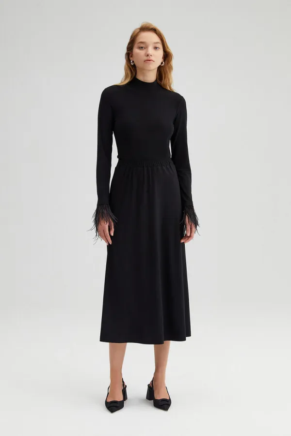 JUPE BASIQUE AVEC TAILLE ÉLASTIQUE