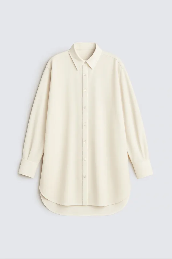 OVERSİZE KREP GÖMLEK