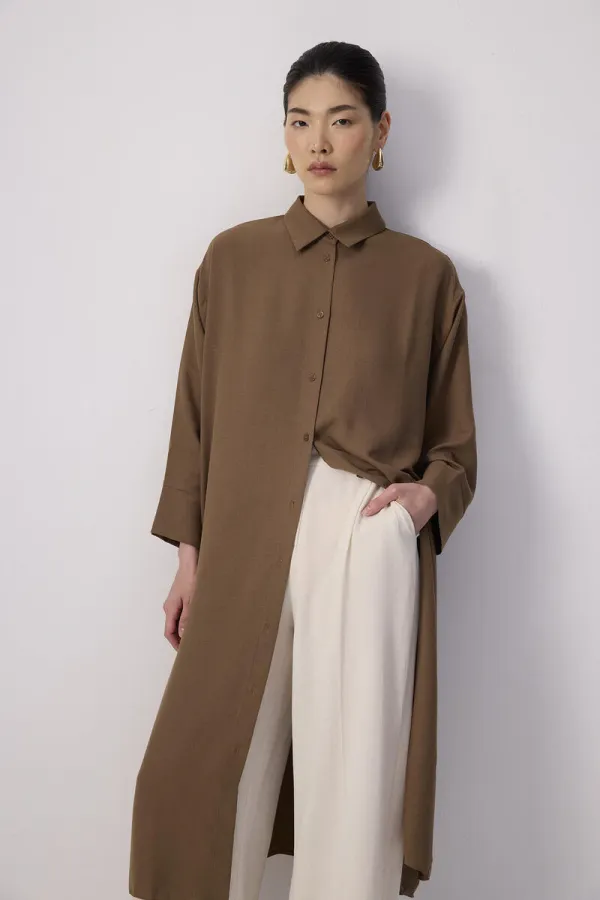 SPECIAL TEXTURED MAXI TUNIC