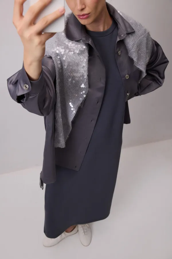 BICYCLE COLLAR PADDED DRESS