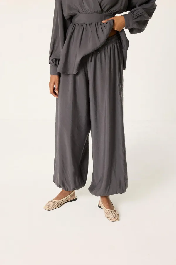 PEPLUM TUNİK ŞALVAR PANTOLON 2'Lİ TAKIM