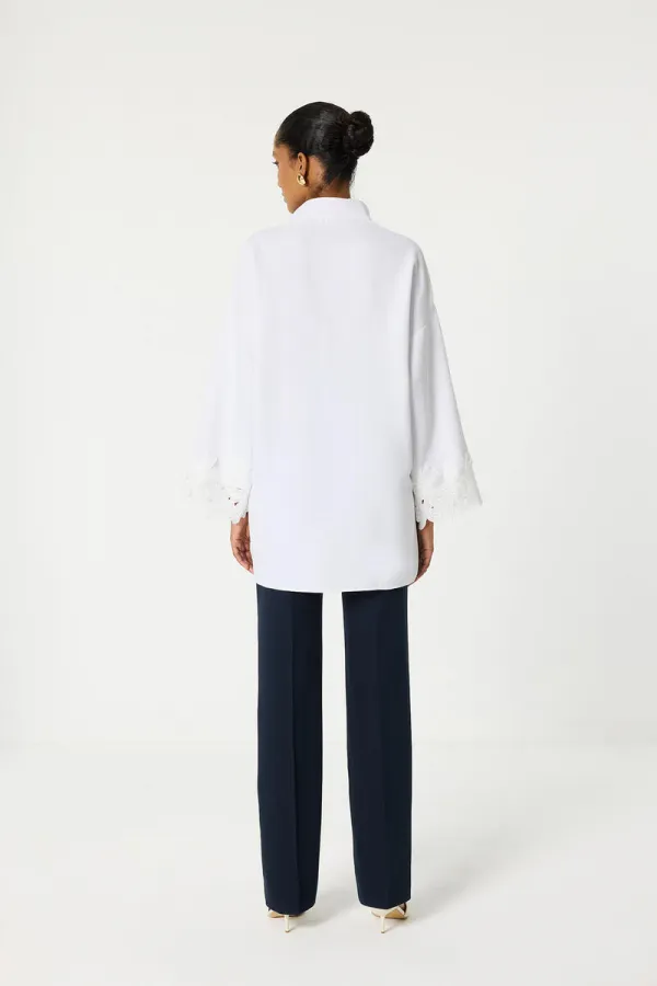 SHIRT WITH LACE DETAILS SHIRT WITH LACE DETAILS