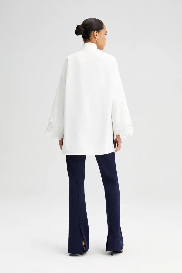 SHIRT WITH LACE DETAILS