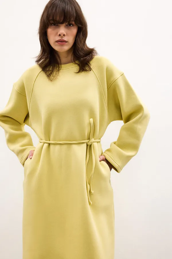 REGLAN KOL ÖRME ELBİSE