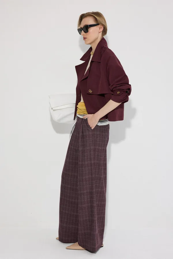 PİLELİ EKOSE PANTOLON