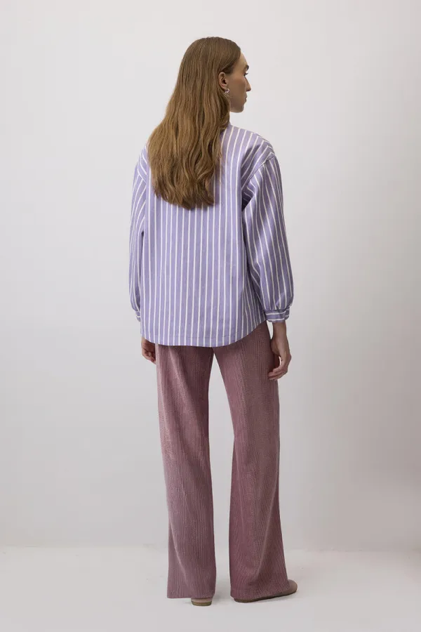 ÇİZGİLİ GABARDİN CEKET