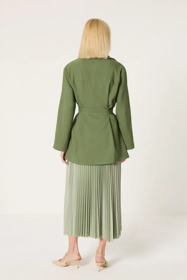 CHEMISE À COUTURES CONTRASTÉES