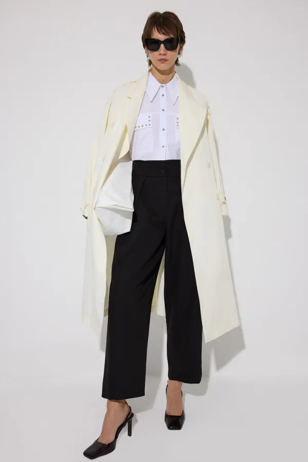 HIGH-WAISTED PLEATED PANTS HIGH-WAISTED PLEATED PANTS