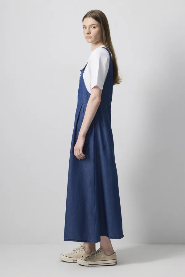 DENIM EFFECT PLEATED VEST