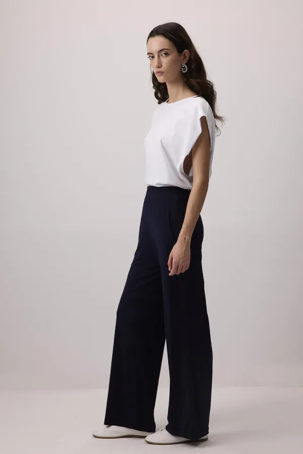 PANTALON DÉCONTRACTÉ AVEC TAILLE ÉLASTIQUE