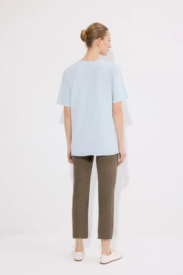 T-SHIRT BASIQUE À MANCHES COURTES