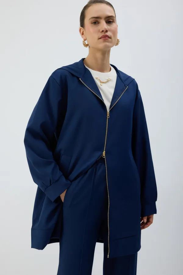 FERMUARLI KAPÜŞONLU CEKET