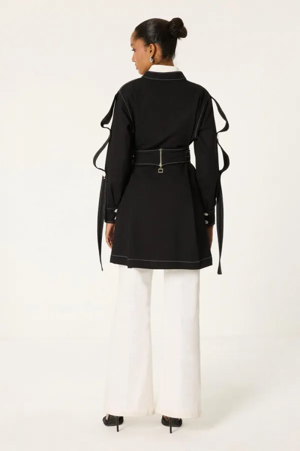 BELİ KEMERLİ CEKET