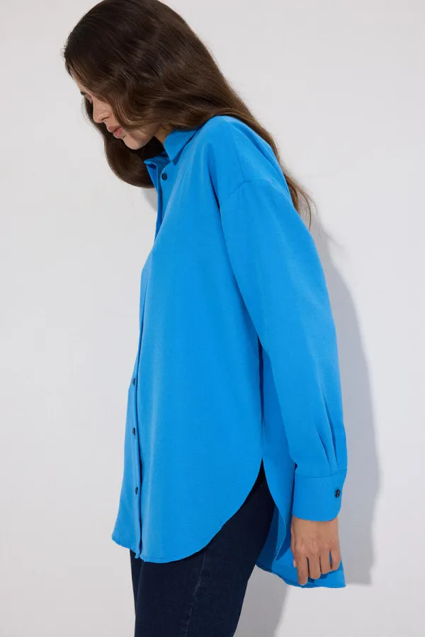 OVERSIZE KETEN GÖMLEK