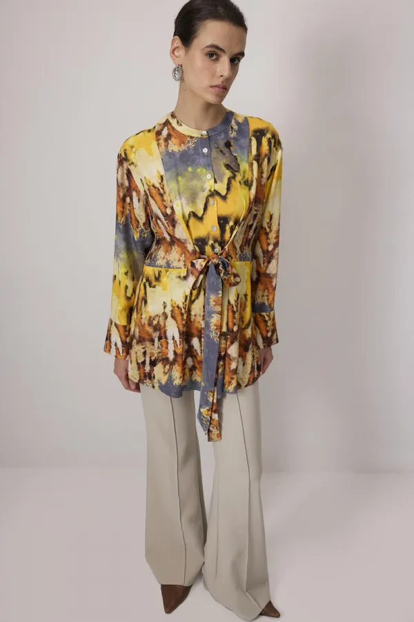 PATTERNED VISCOSE TUNIC