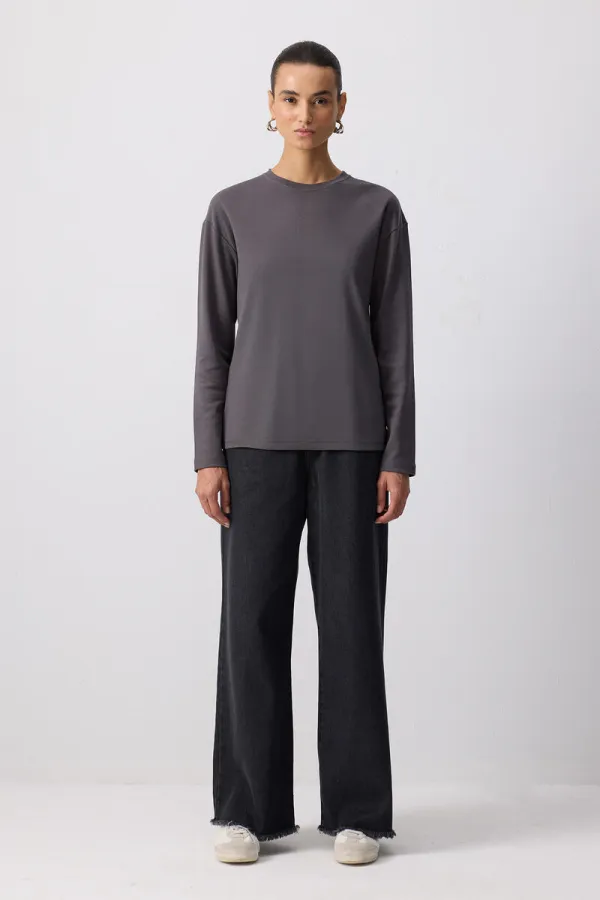 T-shirt à manches longues 100% coton