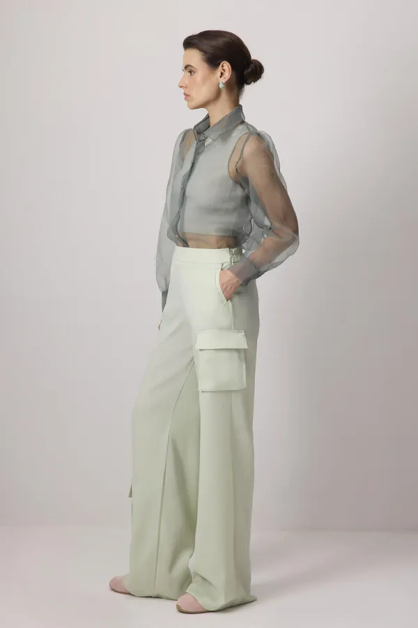 BOL PAÇA SATEN PANTOLON