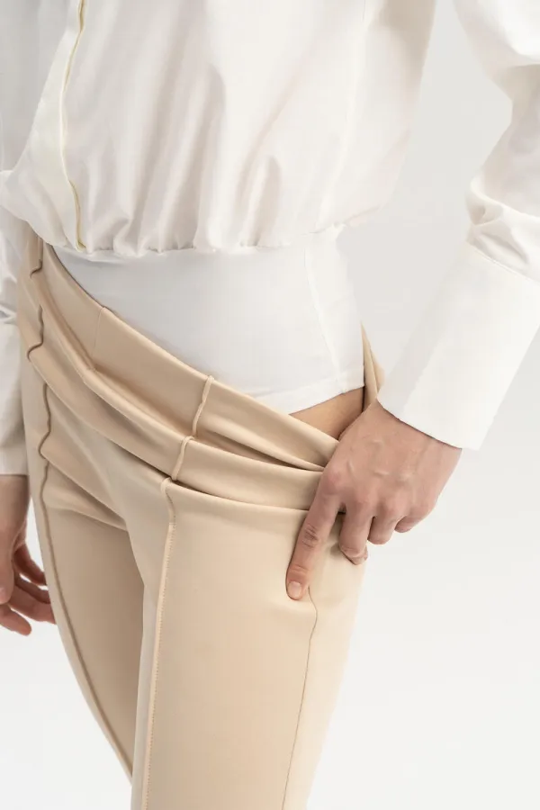 SNAP-BUTTON SHIRT BODYSUIT