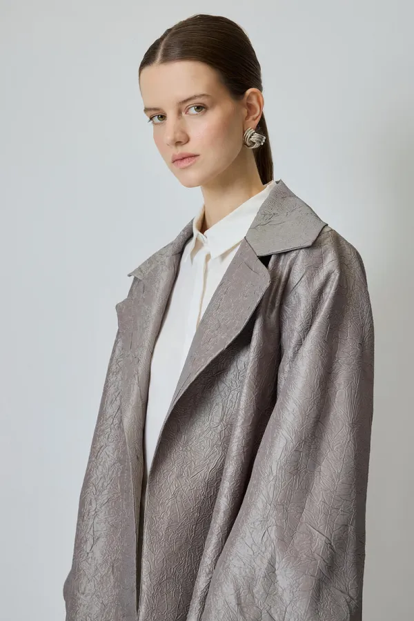 JACQUARD DOUBLE-BREASTED JACKET JACQUARD DOUBLE-BREASTED JACKET