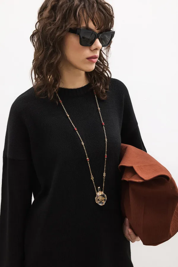 BASIC KNITTED SWEATER BASIC KNITTED SWEATER