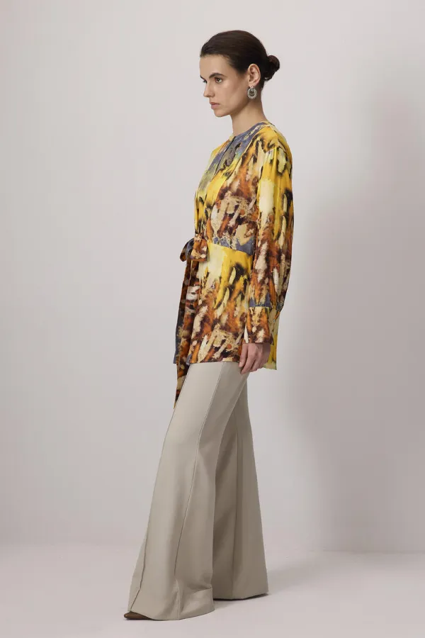 PATTERNED VISCOSE TUNIC