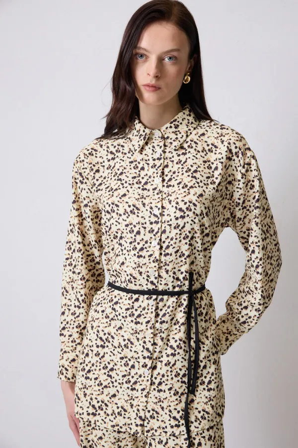 PATTERNED SHIRT AND TROUSER SET