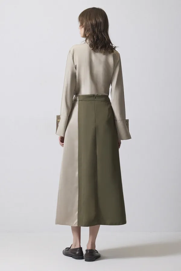 CONTRASTING COLORED SKIRT CONTRASTING COLORED SKIRT
