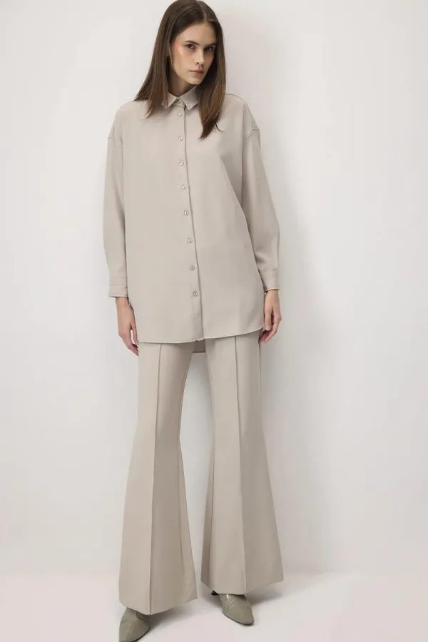 OVERSIZE CREPE SHIRT