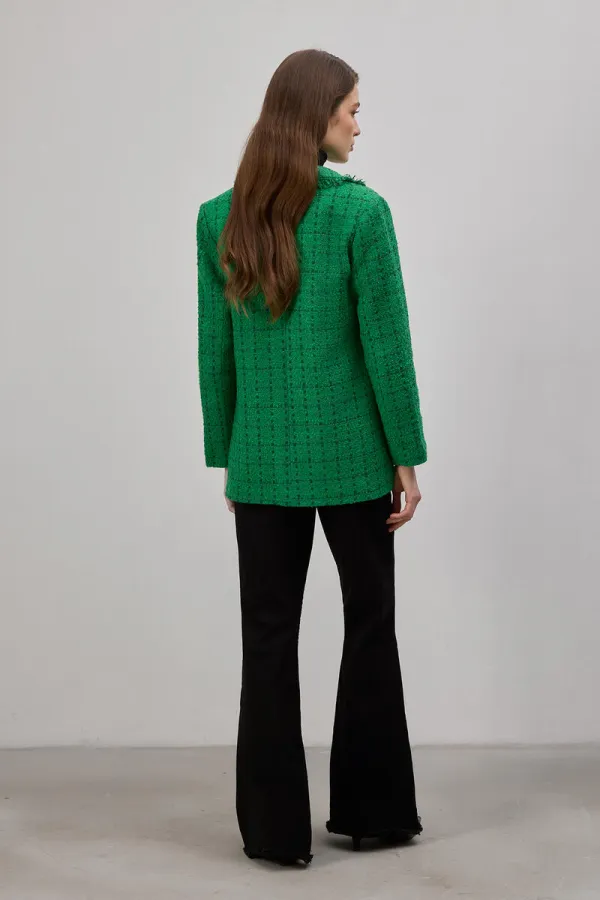 JACKET WITH FRINGED COLLAR JACKET WITH FRINGED COLLAR