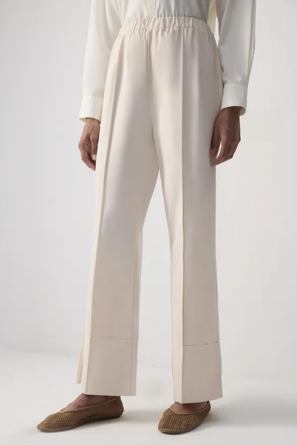 NERVÜRLÜ VİSKON PANTOLON