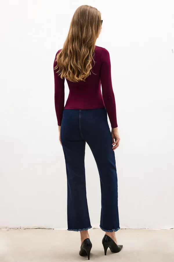 ÖNDEN ÇITÇITLI UZUN KOLLU BODY