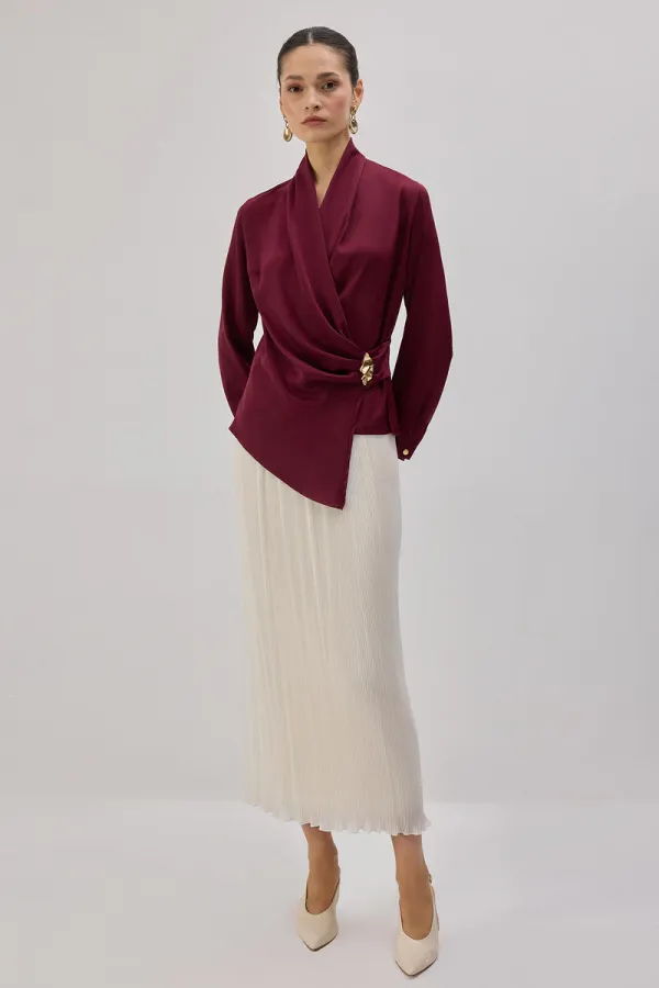 DRAPED BLOUSE DRAPED BLOUSE
