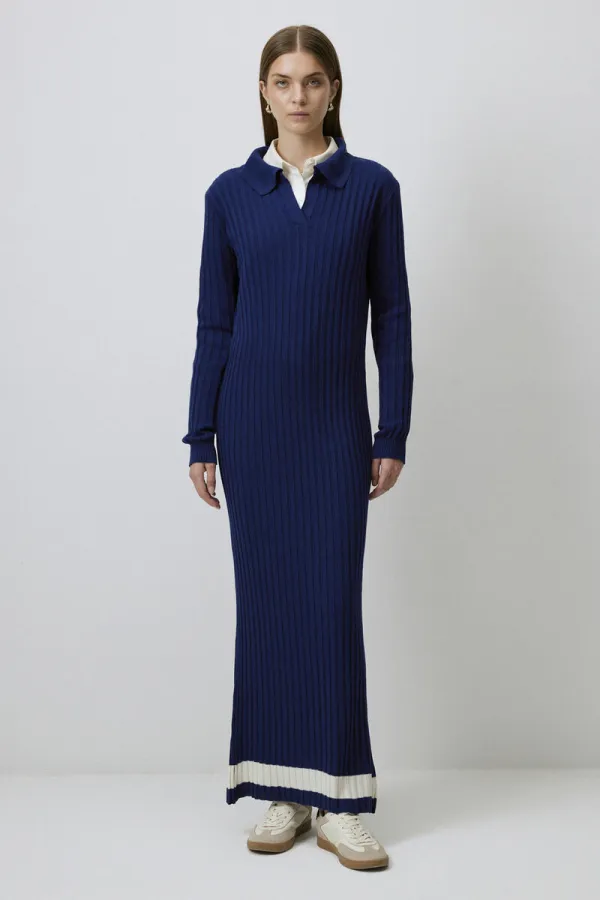 robe en maille à col polo