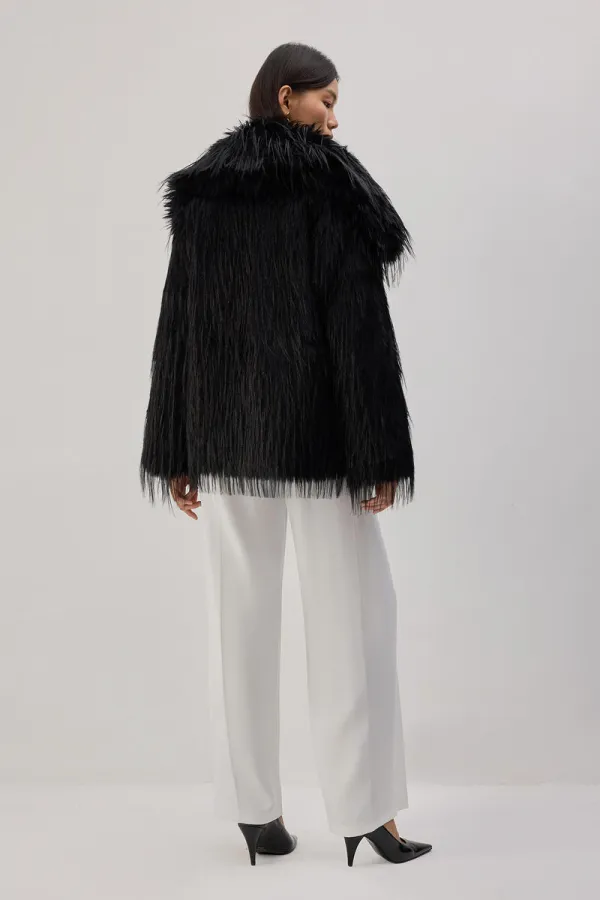 SHORT FAUX FUR COAT SHORT FAUX FUR COAT