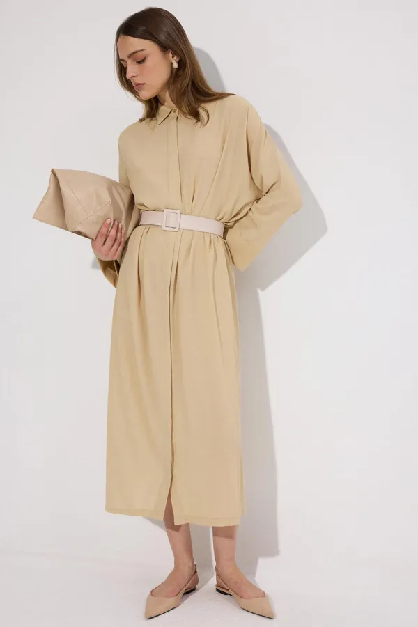 CHEMISE LONGUE EN VISCOSE