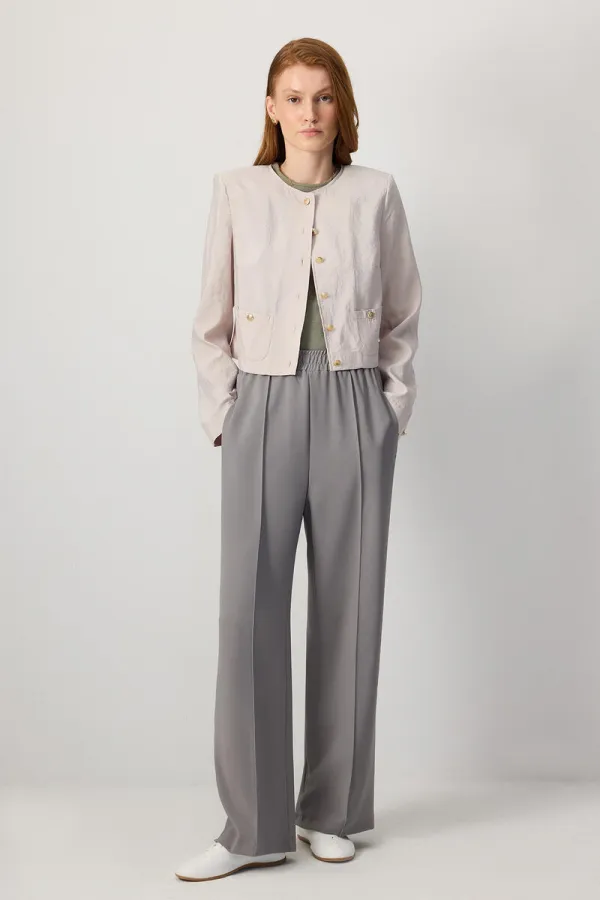 NERVÜRLÜ KREP PANTOLON